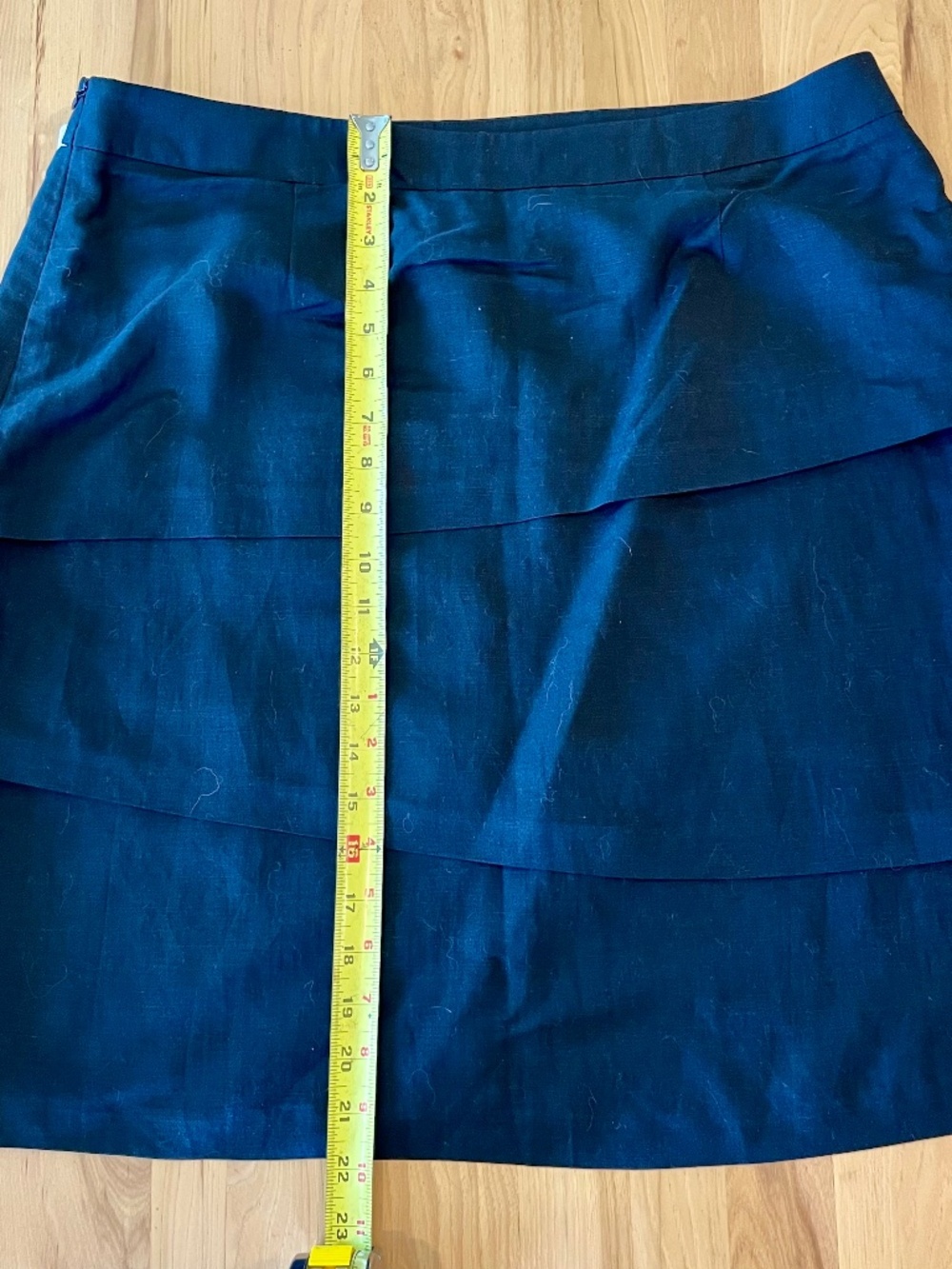Adrienne Vittadini Black linen skirt